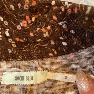 Juniors S Kimchi Blue shirt shirt brown/pink buds